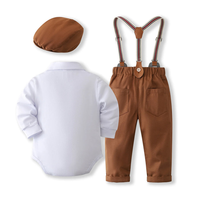 Newborn Baby Boy Clothes Set Birthday Party Infant Boys Sets Clothing Outfit Romper Shirts Pants Suit