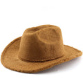 Carnival Outdoor Western Cowboy Top Lamb Woolen Hat Warm Autumn And Winter Jazz Hat