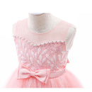 Kids Wedding Bridesmaids Long Dresses Beaded Embroidery Lace Children Girls Ball Gowns Dinner Formal Occasion Evening