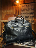 Tanned men's handbag casual travel genuine leather large capacity women's crossbody bag
