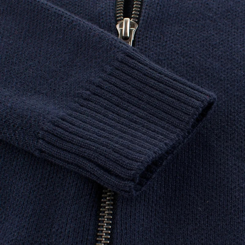Winter Boys Sweaters Casual Long Sleeve Knit Cardigan Children's Clothing Warm Stripe Zipper Kids Coats