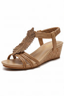 Women Casual Wedge Sandals Summer Roman Shoes Thick Sole