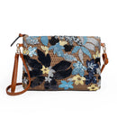 Embroidered Sequins Clutch Bag for Women Flower Straw Shoulder Crossbody Bags Summer Bag Vacation Big Purses