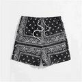 Bandana Beach Short for Men Summer Swim Trunks Loose Casual Streetwear Hawaiian Short Pants