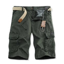 Men Cargo Shorts Multi Pocket Pants Summer Male Cotton Casual Tool Shorts Man Military Cargo Pants