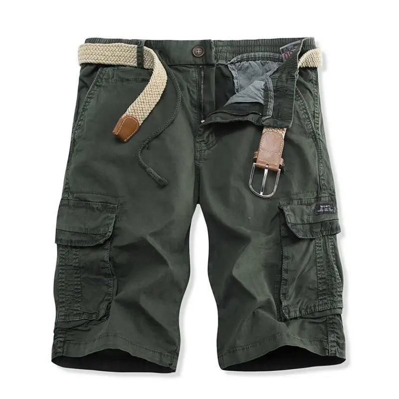 Men Cargo Shorts Multi Pocket Pants Summer Male Cotton Casual Tool Shorts Man Military Cargo Pants