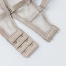 Lining  Silk Satin Bra Women Solid Wire Free Lace Mesh Comfortable Thin Summer