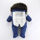 Overalls Baby Clothes Winter Velvet Romper Newborn Infant Boys Girls Warm Thick Jumpsuit Hooded Outfits Snowsuit Coat Clothing