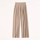 Women Pants Women Wide Leg Pants Casual Solid Color Trousers