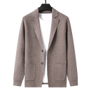 Wool Men's Knit Single Cardigan Coat Spring Classic Knitted Jacket suit knitted sweater