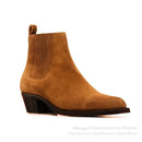 Men's Genuine Leather Ankle Boots – Stylish Chelsea Boots with Frosted Finish