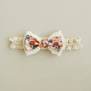 Princess Lace Florwers Bowknot Baby Headbands Elastic Girl Hair Bands Newborn Infant Accessories
