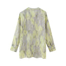 Summer Women Blouse Asymmetric Hem Side Vents Female Casual Loose Shirt