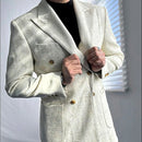 Double Breasted Suit Naples Leisure Fall Gentleman Suit Man Blazer Blazer For Men