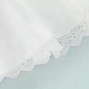 Summer Baby Girls Frill Dress Princess Party Solid Eyelet Square Neck Sleeveless Ruffle Tank Birthday Dress for Toddler Infant