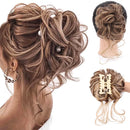 Messy Bun Hair Piece Tousled Hair Extensions With Claw Clip Curly Hair Bun Scrunchie for Women Girls