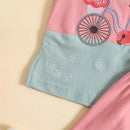 Summer Toddler Baby Boy Outfits Sleeveless Cartoon Embroidery Tops Shorts Set Clothes
