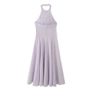 Lavender dress with thin straps on a white background, Obroi
