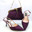 Elegant Green Ladies Shoulder Bag for Party Ladies Bag and High Heels