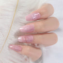 24pcs Short Full Cover Glitter Press On Nail Tips Nails Charm Fingernails For Daily Wear Wedding Shopping Working With Tabs