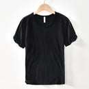 Summer Short-Sleeved Men Thin Section Casual Round Neck Cotton Short Solid Pullover Bottoming Sweatshirt T-Shirt