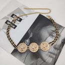 Designer Gold Chain Belt Woman Dress Long Adjustable Punk Metal Belts For Women High Quality Luxury Brand Waistband