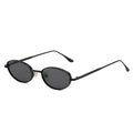 Vintage Oval Metal Sunglasses Shades Gradient Shades UV400 Punk Sun Glasses