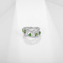 Jewels Light Luxury Design and High Grade Natural Diopside Prosperous Series 925 Silver Inlaid
