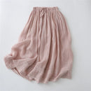 Pink skirt with lace details on a white background, Obroi