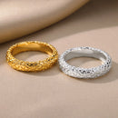 Rings For Women Men Gold Color Ring Female Male Engagement Wedding Party Finger Jewelry Gift