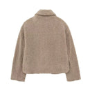 Women's Autumn Jacket Soft With Pockets Jackets Coat Vintage Long Sleeve Casual In Outerwears Casual Tops