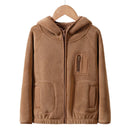 Teenagers Autumn Winter Hooded Jacket Kids Thicken Warm Zipper Outerwear Children's Windproof Jackets