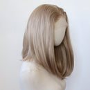 Short Honey Blonde Bob Wig Front Wig Long Straight Lace Front Wig Pre Plucked Hair