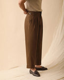 Men's Summer Straight Pants Loose Fitting Naples Casual Pants High Waisted Office Trousers Men