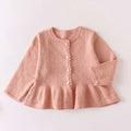 Autumn 0-3Yrs Children Clothes Infant Baby Girls Knitting Cardigan Newborn Baby Girls Sweater