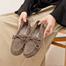 Women Loafers British Style Genuine Leather Shoes Women Flat Slip-on Moccasins For Women