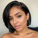 Pre-Cut Lace Front Human Hair Wig for Women Pre Plucked Knots Glueless Ready to Wear Lace Wig