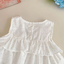 Girls Baby Girl Polka Doll Shirt flower Bud Shorts Two-piece Set Summer Outfit