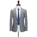 Spring plaid casual suits men's wedding dress jackets