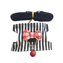 Hamster Small Pet Harness Rabbit Bowtie Striped Rope baby ferrets pet rats Bowknot Chest Strap