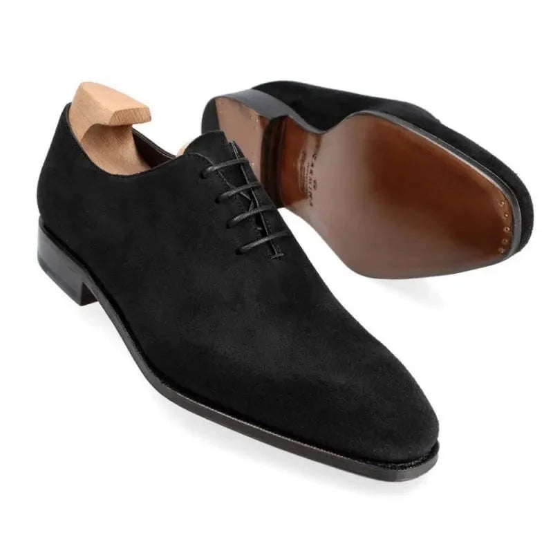 Oxford Dress Men Shoes Formal Office Wedding Man Shoe Suede Leather Handmade Business Designer Mens Shoes Original