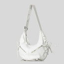 Women Shoulder Bags Punk Style Hobos Crossbody Bag Luxury Soft Pu Leather Messenger Bag