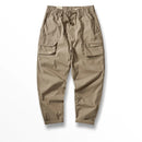 Men's casual pants loose tapered pants lightweight elastic summer thin style pants