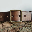Men Genuine Leather Belt Luxury Designer Brass Pin Buckle Belts Pure Strap Male Jeans for Man