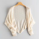 Cashmere Shawl Women Short Knitted Cardigan Suitable All Seasons Butterfly Patterned Small Shawl