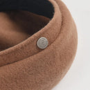 Women's Solid Color Beret Wool Beret Versatile Warm Hat