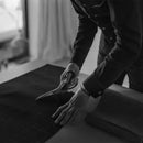 3 Pieces Light Blue Linen Suit for Men Formal Wedding Prom Set Slim Fit Jacket Best Man Tuxedo