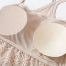 Real Silk Casual Underwear Women Solid Lace Embroidery Wire Free Sleep Bra Comfortable Top