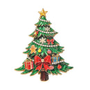 Beautiful Winter Pine-tree New Year Plants Party Brooch Pins Bowknot Christmas Tree Brooches