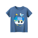 Summer Boys Sets Casual Steamer Short Sleeve Cotton Tops Sport Shorts Beach Kid Outfit